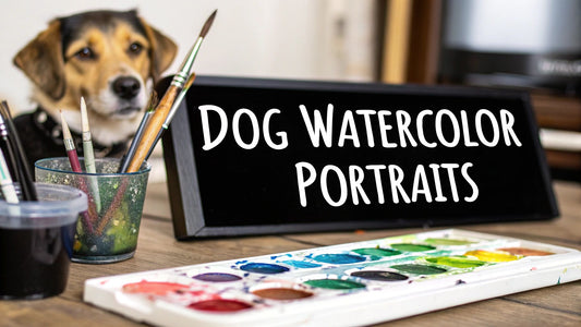 Your Guide to Dog Watercolor Portraits