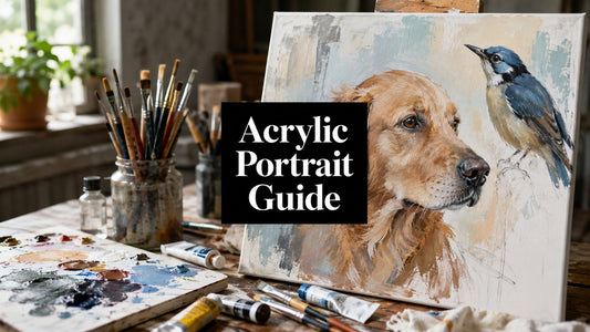 Acrylic Portrait Painting Step by Step for Wildlife and Pets