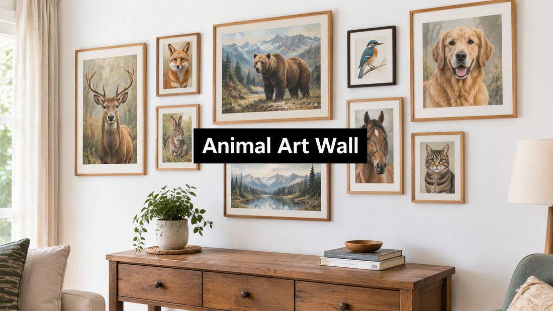 How to Design an Animal Art Wall You'll Actually Love