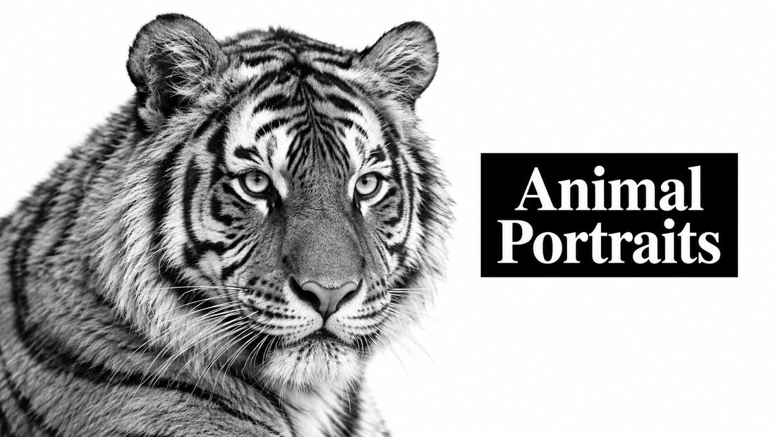 5 Animal Portrait Black and White Ideas