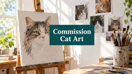 Canvas Painting of Cat: How to Commission One