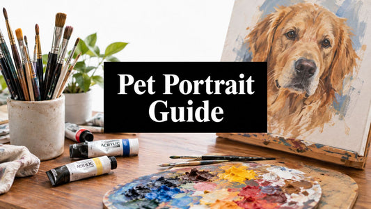 Hand Painted Pet Portraits Guide to Styles and Costs