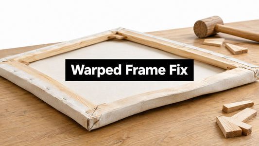 How to Fix a Warped Canvas Frame Without Damaging Art