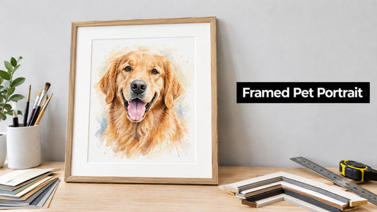 Pet Portrait Framed Ideas to Display and Preserve Art