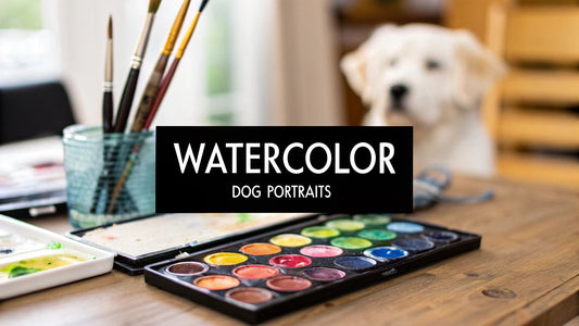 Your Guide to Watercolor Dog Portraits