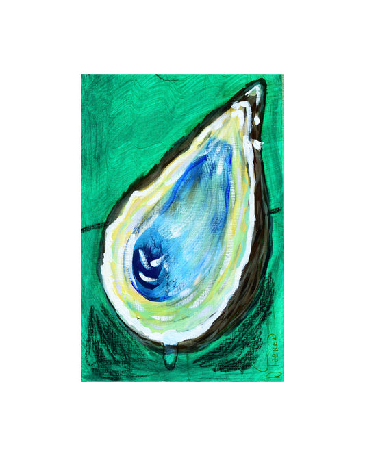 8x10 Green Oyster Print