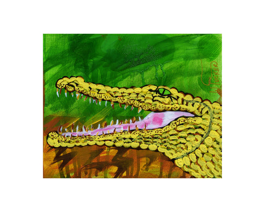 8x10 Yellow Gator Print