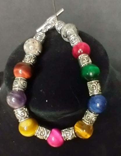 Multi Color Tiger Eye Bracelet