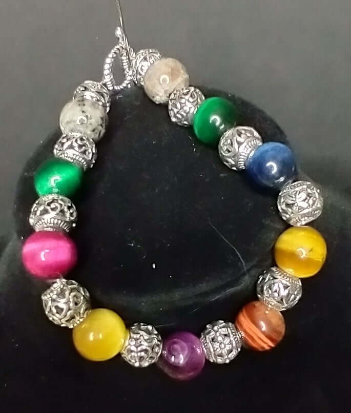 Multi Color Tiger Eye Bracelet